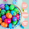 JOYIN 200 Pcs Plastic Printed Bright Easter Eggs 2.3" Tall for Easter Hunt, Basket Stuffers Fillers, Classroom Prize Supplies, Filling Treats and Party Favor view 3