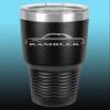 1965-69 AMC Rambler 30oz Stainless Steel Tumbler w/Clear Lid black view 1