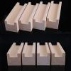 4Pcs Heavy Duty Furniture Legs,Wood Cube Lifters Groove Replacement Table Legs,Modern Simplicity Pine Sofa Legs,Bed Legs,for Cabinet Vanity Couch Chair Dresser (10x2x5cm/3.9x0.79x1.97in) view 4