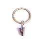 12 x Curtain Rod Rings Antique Brass & PINCER Clip Internal Diameter 35mm view 1