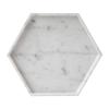 HomeLoft Basics Marble Tray,Hexagonal Jewelry Organizer and Perfume Tray,Decorative Trays for Coffee Table,Vanity Desk Room Decor - QF Automation view 1