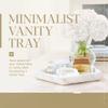 HomeLoft Basics Marble Tray,Hexagonal Jewelry Organizer and Perfume Tray,Decorative Trays for Coffee Table,Vanity Desk Room Decor - QF Automation view 2