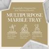 HomeLoft Basics Marble Tray,Hexagonal Jewelry Organizer and Perfume Tray,Decorative Trays for Coffee Table,Vanity Desk Room Decor - QF Automation view 3