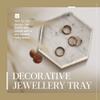 HomeLoft Basics Marble Tray,Hexagonal Jewelry Organizer and Perfume Tray,Decorative Trays for Coffee Table,Vanity Desk Room Decor - QF Automation view 4