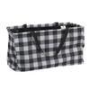 Household Essentials Black and White Plaid Krush Container All-Purpose Utility Tote view 1