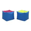 Factory Direct Partners 13043-LMRS SoftScape 14" Square Bean Bag Poufs for Kids (2-Piece Set) - Lime/Raspberry view 1