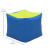 Factory Direct Partners 13043-LMRS SoftScape 14" Square Bean Bag Poufs for Kids (2-Piece Set) - Lime/Raspberry view 3