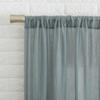 No. 918 Tayla Crushed Texture Semi-Sheer Rod Pocket Curtain Panel, 50" x 63", Harbor Blue view 2