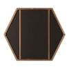 Kate and Laurel McNeer Modern Wall Mirror, 22 x 25, Bronze, Geometric Hexagon Mirror for Wall view 4