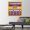 Trends International NBA Los Angeles Lakers - Champions 20 Wall Poster, 22.37" x 34.00", Premium Print and Beechwood Hanger Bundle view 2