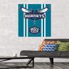 Trends International NBA Charlotte Hornets - Logo 20 Wall Poster, 34L x 22.4W, Premium Poster & Mount Bundle view 2