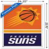 Trends International NBA Phoenix Suns - Logo 20 Wall Poster, 34L x 22.4W, White Framed Version view 3