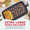 Dash Everyday Electric Griddle - Indoor Griddle for Versatile Cooking - Features Quick-Heating, Anti-Slip Feet, and Removable, Nonstick Plate - Cool Gray view 3