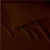 1000 Thread Count Bed Sheets 100% Egyptian Cotton Sheets Set - Full XL Size 54" X 80", Fits Mattress Upto 16-18 Inch Deep Pocket, Chocolate Solid view 2