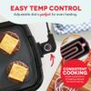 Dash Everyday Electric Griddle - Indoor Griddle for Versatile Cooking - Features Quick-Heating, Anti-Slip Feet, and Removable, Nonstick Plate - Red view 4