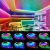 XUNATA 12V RGB LED Strip Lights Kit,16.4ft/5m Addressable Dream Color LED Lighting with Chasing Effect,60 LED/M Waterproof Neonpixel LED Flexible Tape Light with RF Remote Controller(White FPCB) view 3