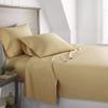 1000 Thread Count Bed Sheets 100% Egyptian Cotton Sheets Set - Queen Size 60" X 80", Fits Mattress Upto 16-18 Inch Deep Pocket, Beige Solid view 1