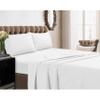 1000 Thread Count Bed Sheets 100% Egyptian Cotton Sheets Set - Queen Size 60" X 80", Fits Mattress Upto 16-18 Inch Deep Pocket, White Solid view 1