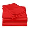 1000 Thread Count Bed Sheets 100% Egyptian Cotton Sheets Set - Full XL Size 54" X 80", Fits Mattress Upto 16-18 Inch Deep Pocket, Red Solid view 2