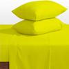 1000 Thread Count Bed Sheets 100% Egyptian Cotton Sheets Set - Full Size 54" X 75", Fits Mattress Upto 16-18 Inch Deep Pocket ,Yellow Solid view 2