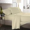 1000 Thread Count Bed Sheets 100% Egyptian Cotton Sheets Set - Emperor Size 84" X 84", Fits Mattress Upto 16-18 Inch Deep Pocket, Ivory Solid view 1