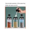 4PCS Glass Spice Jar Transparent Empty Spice Container, Oil, Salt, Sugar, Spice Container, Kitchen Spice/herb, Sealed And Moisture-proof view 3
