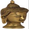 Exotic India Small Buddha Head - Tibetan Buddhist - Brass Statue view 2