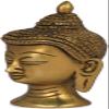 Exotic India Small Buddha Head - Tibetan Buddhist - Brass Statue view 3