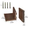 Wall-Mounted Folding Shoe-Changing Stool Ultra-Thin Concealed Porch Chair Solid Wood 150KG Load-Bearing Simple Installation Environmentally Friendly view 2