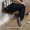 Wall-Mounted Folding Shoe-Changing Stool Ultra-Thin Concealed Porch Chair Solid Wood 150KG Load-Bearing Simple Installation Environmentally Friendly view 4