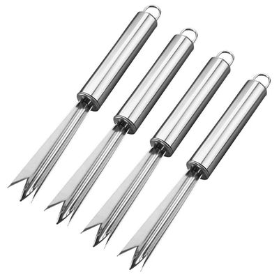 4PCS Pineapple Eye Peeler Stainless Steel Pineapple Eye Romover Tool Fruit Cutter for Home and Kitchen