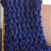 Chunky Knit Blankets Throw Navy, Handmade Chunky Knitted Blanket Skin-Friendly by Soft Knitting 6cm Wide Knitted Beautiful Home Decor Throw, Couch, Bed, Chair, Sofa, Gift-32x40'' view 4