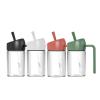 4PCS High Borosilicate Glass Seasoning Jar, Seasoning Box Combination With Handle, for Kitchen Seasonings/herbs, Sugar Bowl with Lid and Spoon view 1