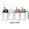 4PCS High Borosilicate Glass Seasoning Jar, Seasoning Box Combination With Handle, for Kitchen Seasonings/herbs, Sugar Bowl with Lid and Spoon view 2