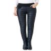 Andongnywell Women's Add Down and Thicken high Waist Elastic Thin Warm Big Mom Down Cotton Pants Trousers (Black,Small) view 1