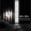 HOMEIDEAS 2 Panels Silver Grey Faux Silk Blackout Luxury Curtains, 52 X 96 Inch Room Darkening Satin Thermal Insulated Window Drapes for Bedroom Decor, Indoor view 3