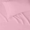 1000 Thread Count Bed Sheets 100% Egyptian Cotton Sheets Set - Cot Bed Size 30" X 75",Fits Mattress Upto 16-18 Inch Deep Pocket, Pink Solid view 2