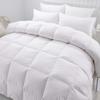 100% Organic Cotton Comforter Set Super Soft & Fluffy 400GSM 3-Piece Quilted Microfiber Down Alternative 400TC All Season Duvet Insert with Corner Tabs + 2 Pillow-Cases, Over-Size King, Royal Blue view 2