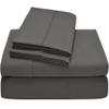 1000 Thread Count Bed Sheets 100% Egyptian Cotton Sheets Set - Cot Bed Size 30" X 75",Fits Mattress Upto 16-18 Inch Deep Pocket, Dark Grey Solid view 2