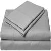 1000 Thread Count Bed Sheets 100% Egyptian Cotton Sheets Set - Full XL Size 54" X 80", Fits Mattress Upto 16-18 Inch Deep Pocket, Silver Grey Solid view 2