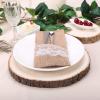 12" Dia - Rustic Natural Wood Slices, Round Poplar Wood Slabs, Table Centerpieces (Pack of 1 Round Charger) view 1