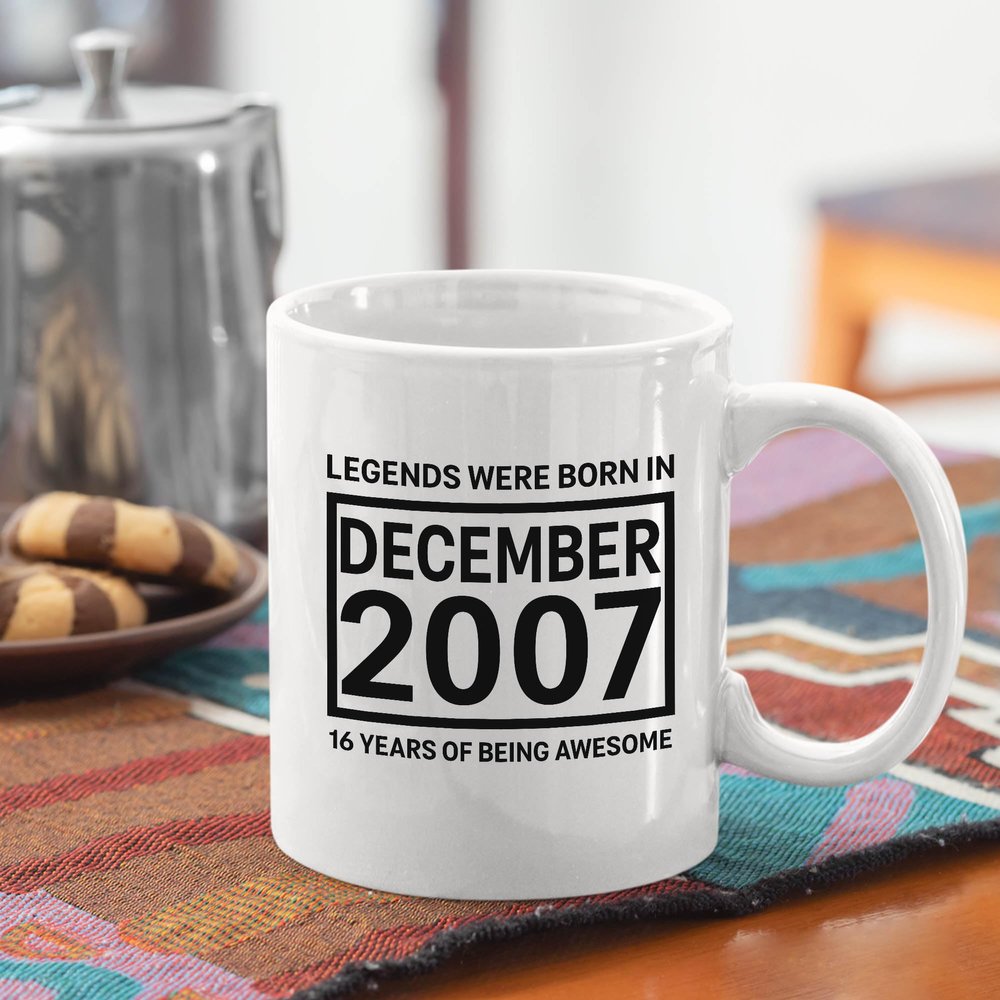 Awesome Gift For 16Th Birthday The Legends Born In December 2005 11Oz White Ceramic Mug