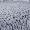 Daoyuan Coarse Wool Blanket Chunky Knitted Blanket Hand-Woven Warm and Fashionable Baby Blanket Pet Bed Large Block Throw Chenille Yarn Beautiful Home Decoration view 1