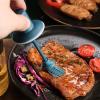 4PCS High Borosilicate Glass Seasoning Pot Seasoning Box Seasoning Pot Seasoning Pot, Used for Kitchen Spices/herbs, Salt Sugar Bowl with Lid and Spoon view 4