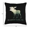 Aroostook County ME Moose Forest Tree Hunter Wildlife Throw Pillow view 4