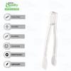 [144 PACK] 9 inch Heavy Duty Clear Serving Tongs - Plastic Disposable Salad Tongs - High Heat Plastic, Catering, Salads, Bakery, Buffets, BBQ, Ice, Hot and Cold Foods by EcoQuality (9") view 2