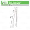 [144 PACK] 9 inch Heavy Duty Clear Serving Tongs - Plastic Disposable Salad Tongs - High Heat Plastic, Catering, Salads, Bakery, Buffets, BBQ, Ice, Hot and Cold Foods by EcoQuality (9") view 3