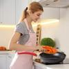 Millvado 11" Nonstick Frying Pan: Large Skillet With Heavy Duty Non Stick Coating - Red Silicone Handle - Induction Compatible Frypans view 2