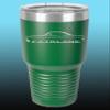 1966 1967 Ford Fairlane Hardtop 30oz Stainless Steel Tumbler w/Clear Lid green view 1