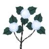 Kurt S. Adler UL 10-Light Cool White Frost White Rose Light Set view 1